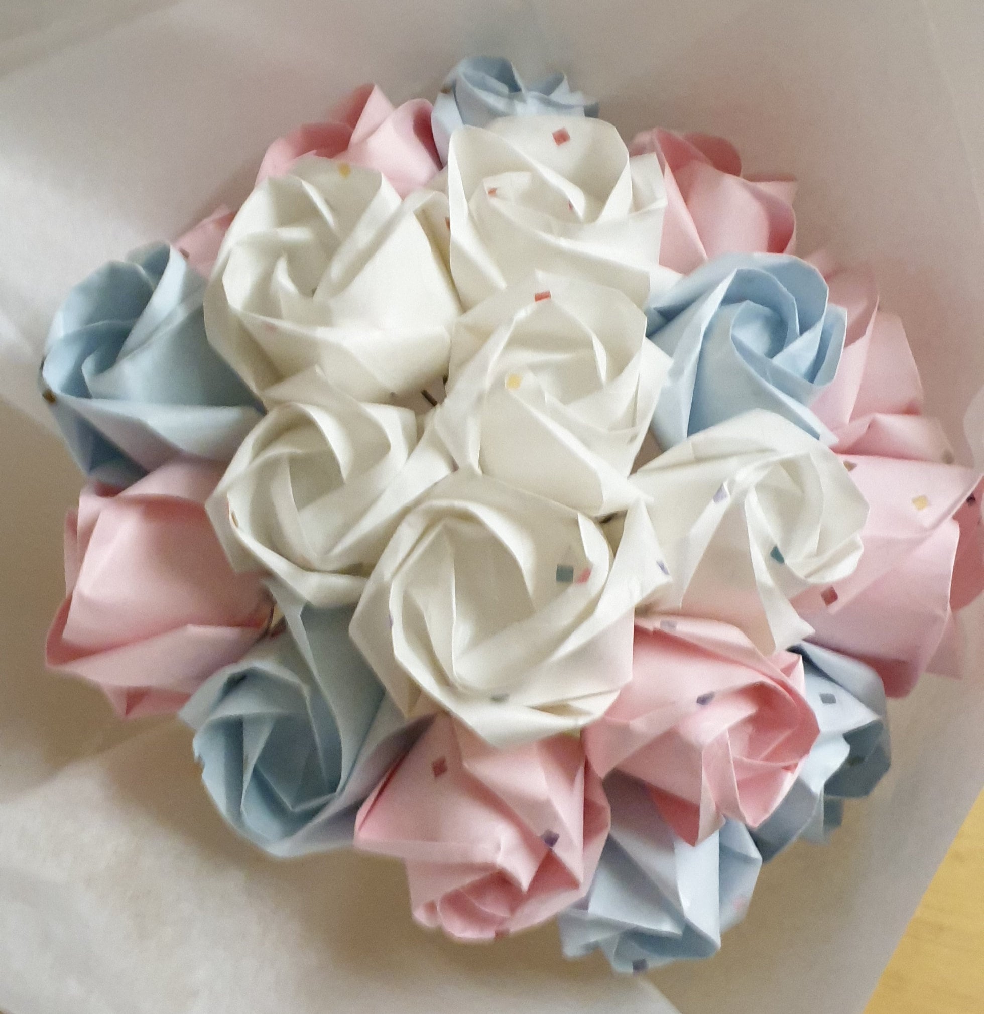 roses en origami